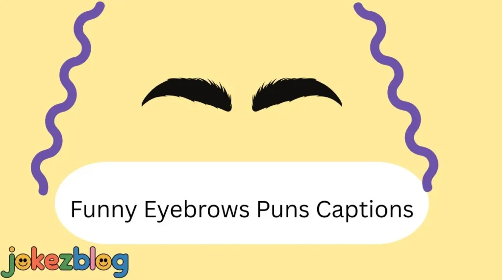 Funny Eyebrows Puns Captions