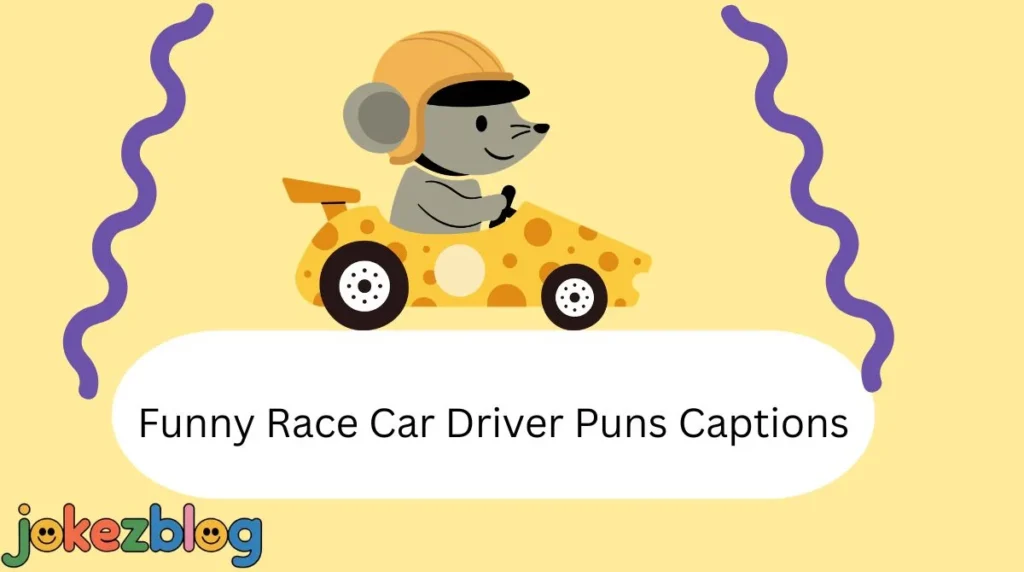 Funny Race Car Driver Puns Captions
